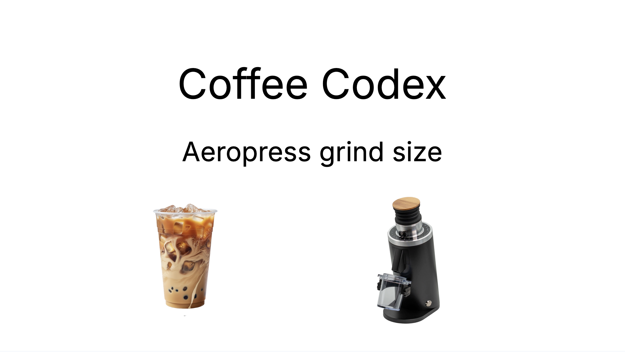 Coffee Codex - AeroPress Coffee