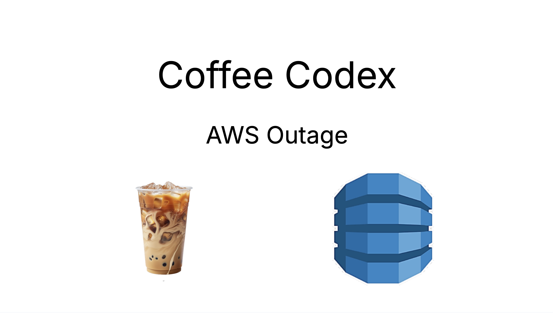 Coffee Codex - AWS outage