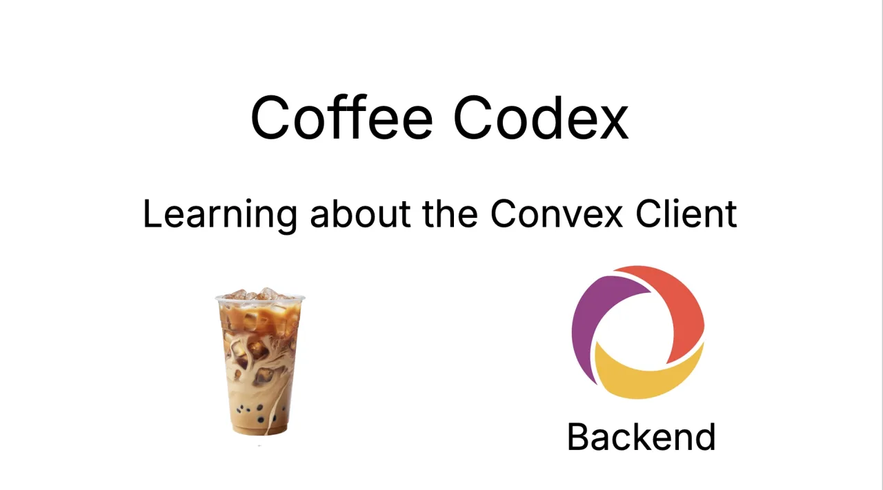 Coffee Codex - Convex Backend