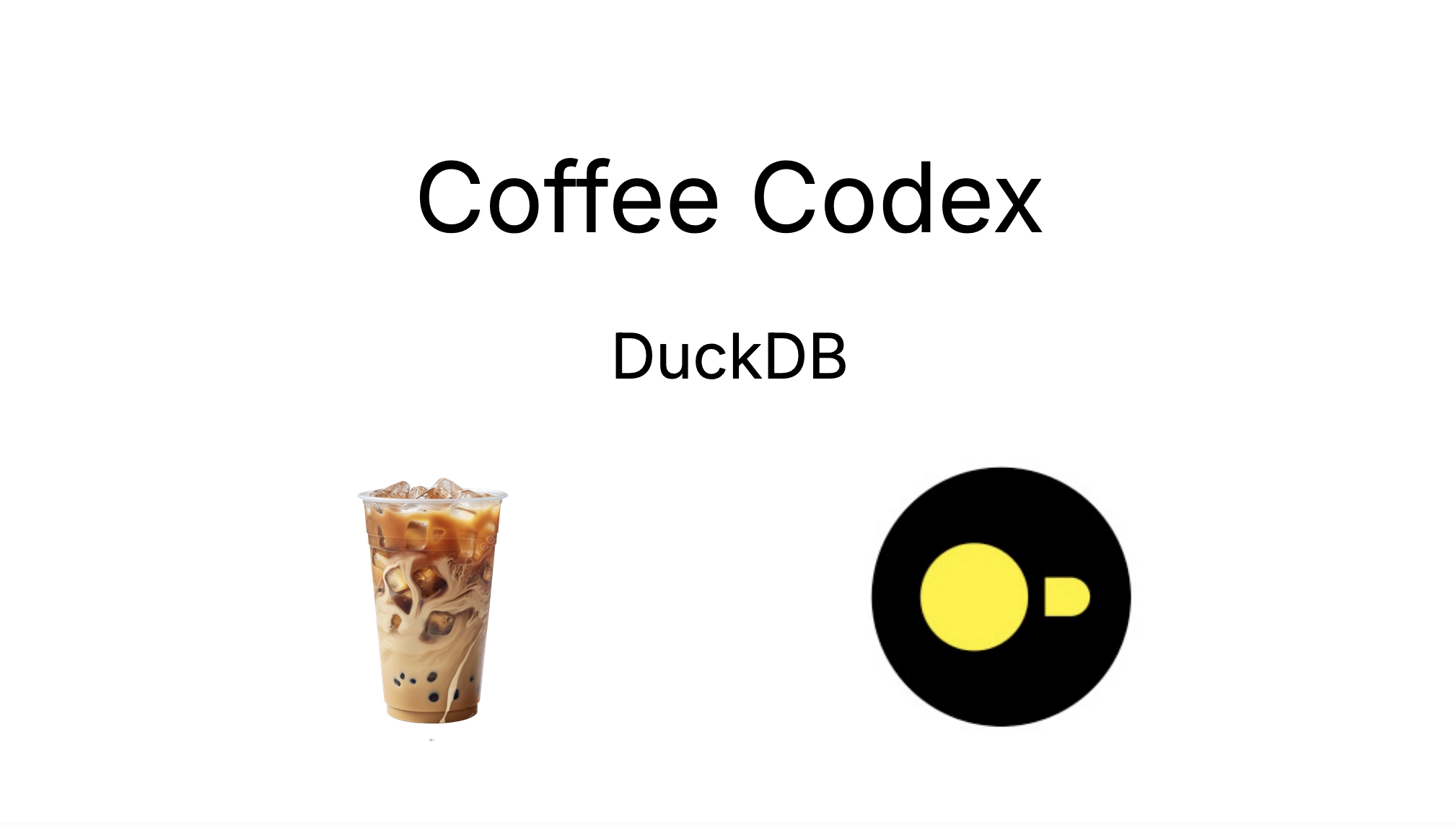 Coffee Codex - DuckDB