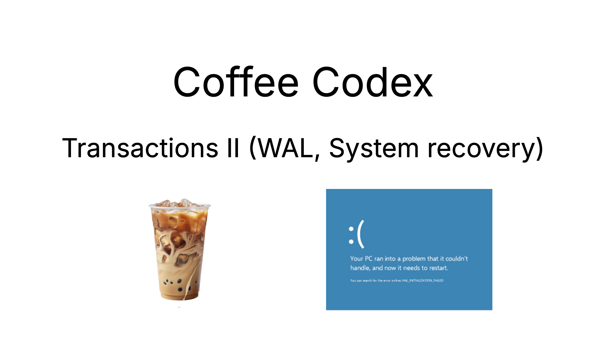 Coffee Codex - Jim Gray's Transactions II